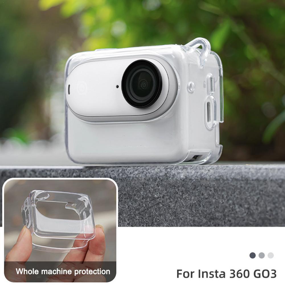 Insta360 Camera Go 3 - 1 stks Transparant/grijs TPU Anti-drop Beschermhoes