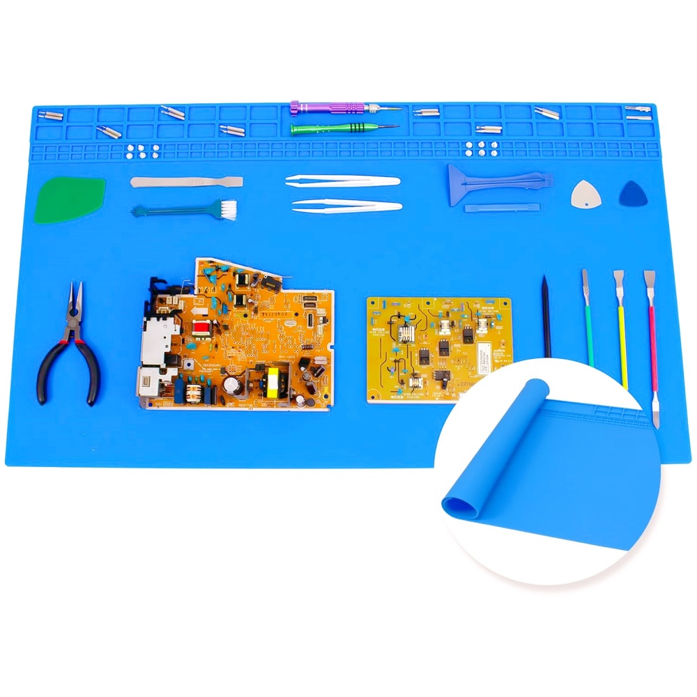 Electronics Repair Workbench - Hittebestendig siliconen soldeerpad - antislip reparatiemat