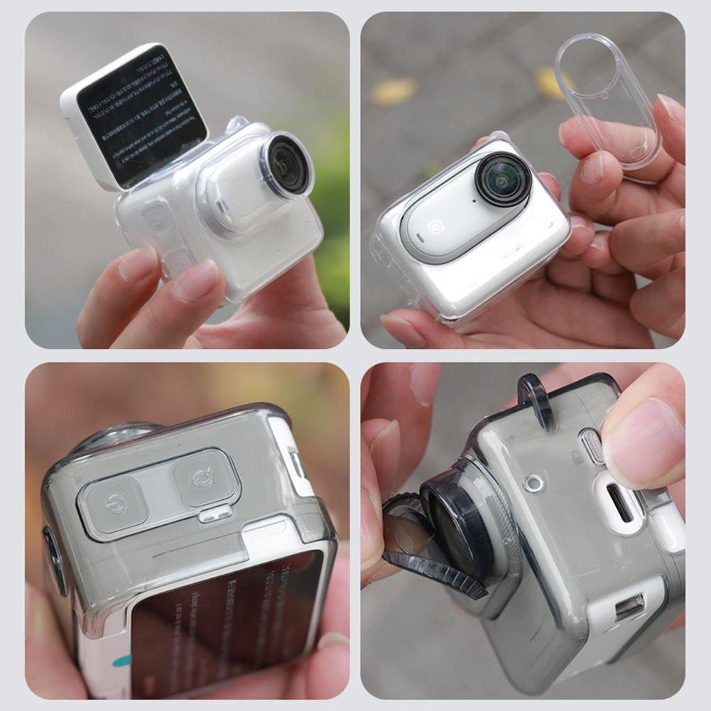 1 stks Transparant/grijs TPU A - Insta360 Camera Go 3 recensie en prijs