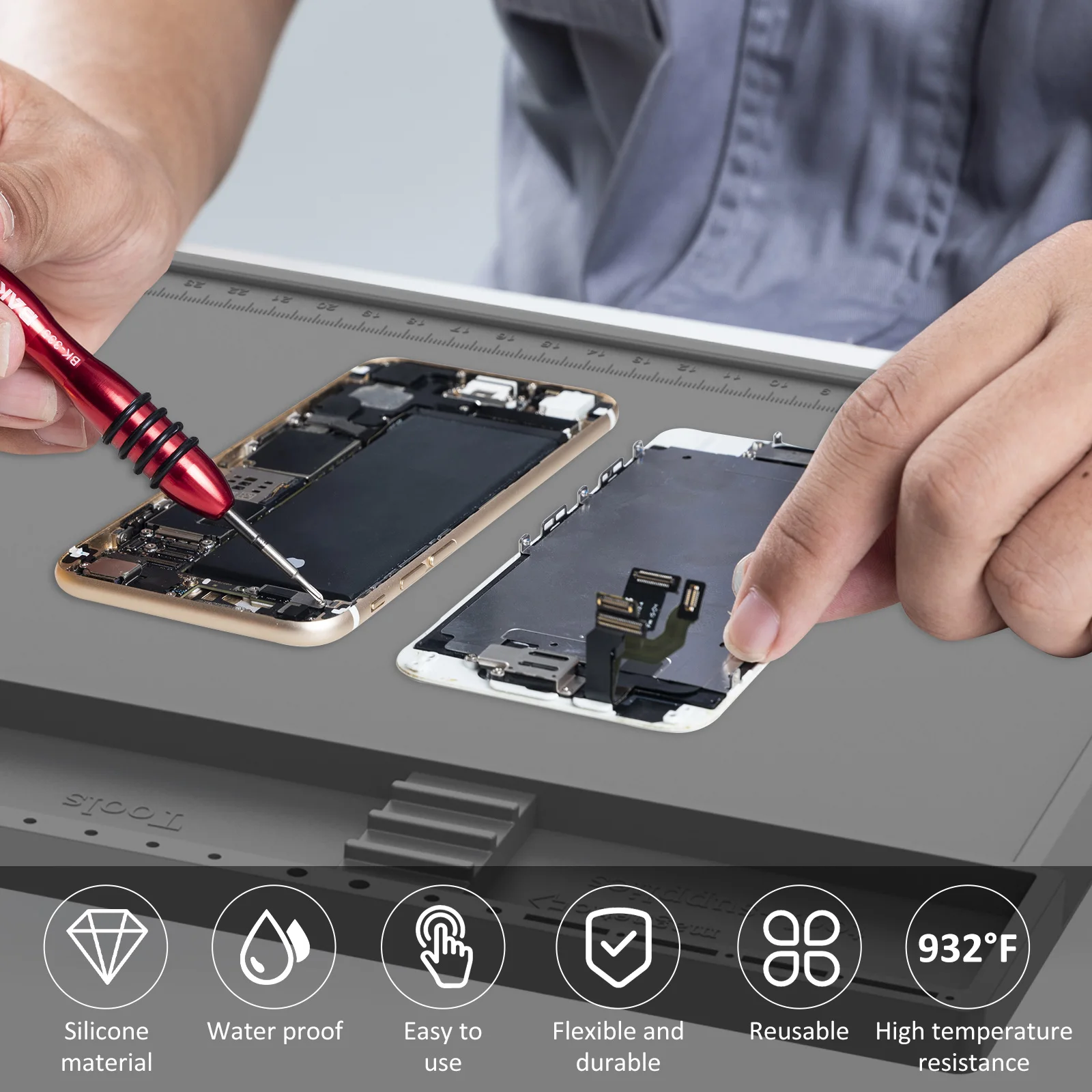 Soldeerstation Mat Siliconen W - Electronics Repair Workstation recensie en prijs