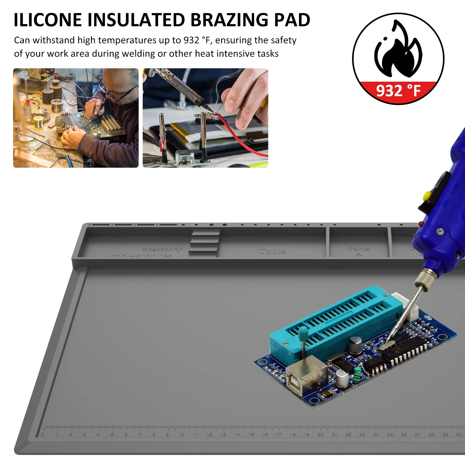 Soldeerstation Mat Siliconen W - Electronics Repair Workstation recensie en prijs
