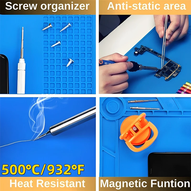 Siliconen soldeermat ESD antis - Electronics Repair Workstation recensie en prijs