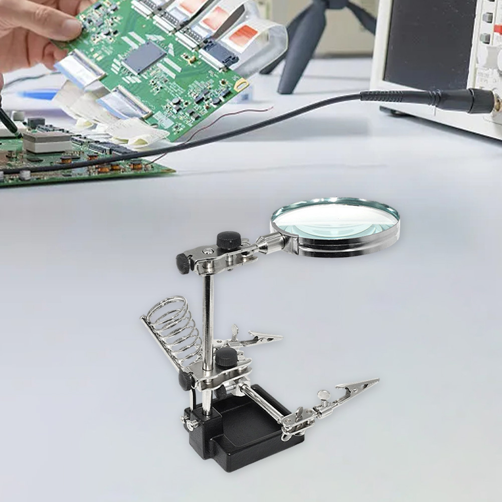 3x vergrootglas met ondersteun - Electronics Repair Workbench recensie en prijs