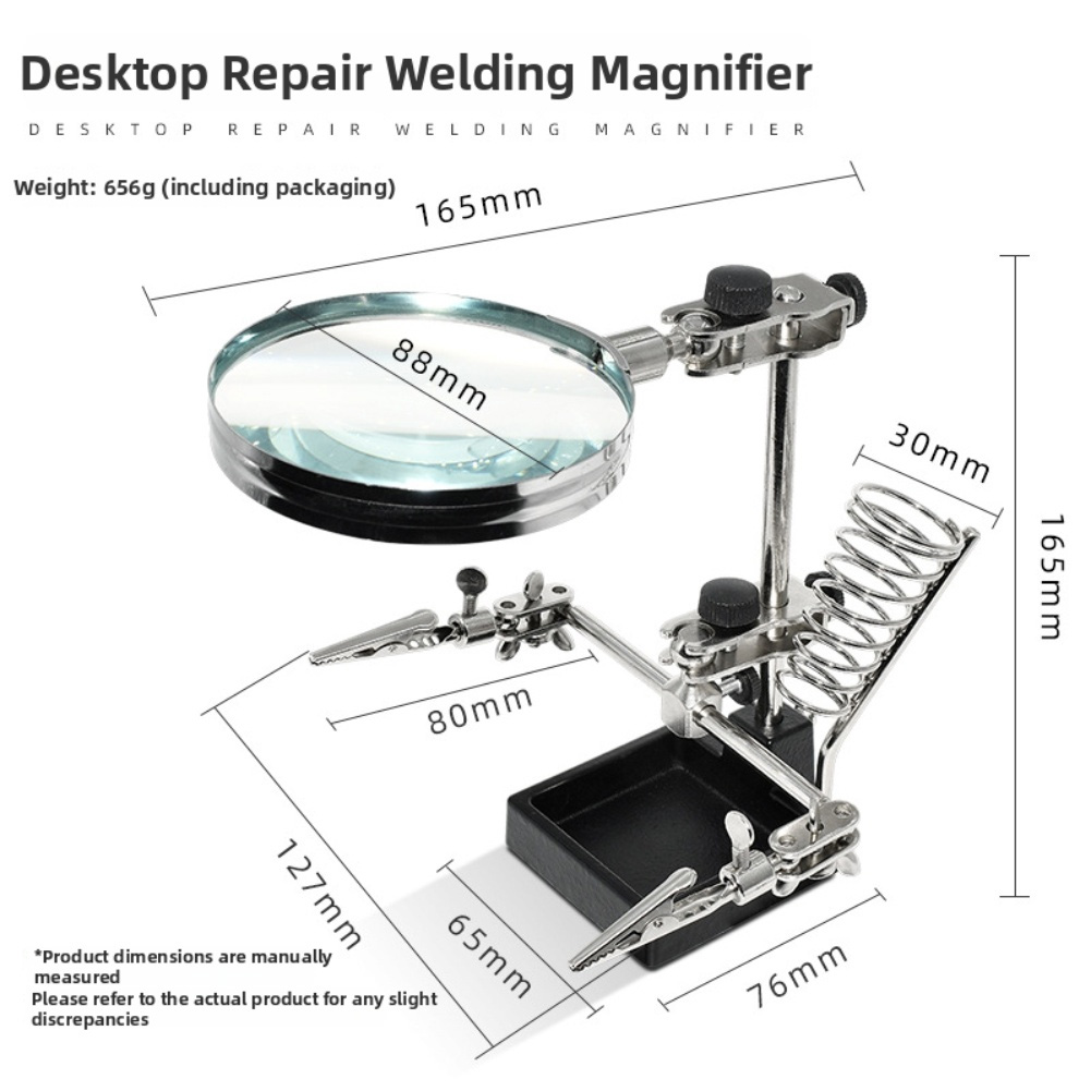 3x vergrootglas met ondersteun - Electronics Repair Workbench recensie en prijs